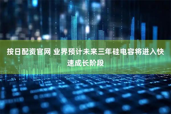 按日配资官网 业界预计未来三年硅电容将进入快速成长阶段
