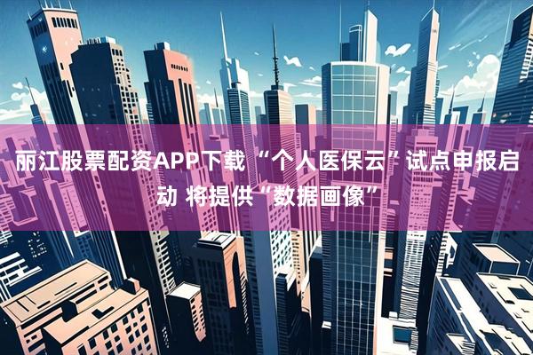 丽江股票配资APP下载 “个人医保云”试点申报启动 将提供“数据画像”